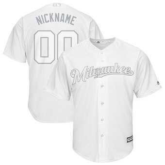 Milwaukee Brewers Majestic 2019 Players' Weekend Cool Base Roster Customized White Jersey,We sell and wholesale Milwaukee Brewers Majestic 2019 Players' Weekend Cool Base Roster Customized White Jersey on line form chian!